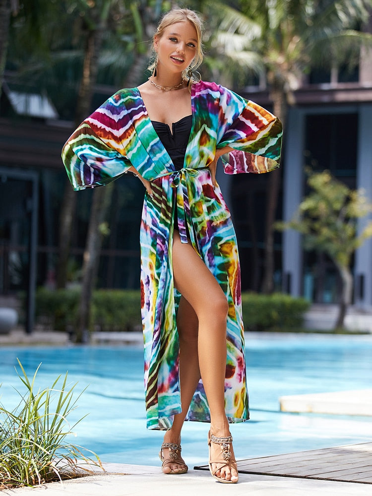 Bohemian Tie Dye Robe