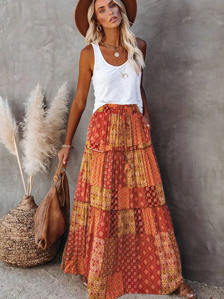 Orange clearance skirt ruffles