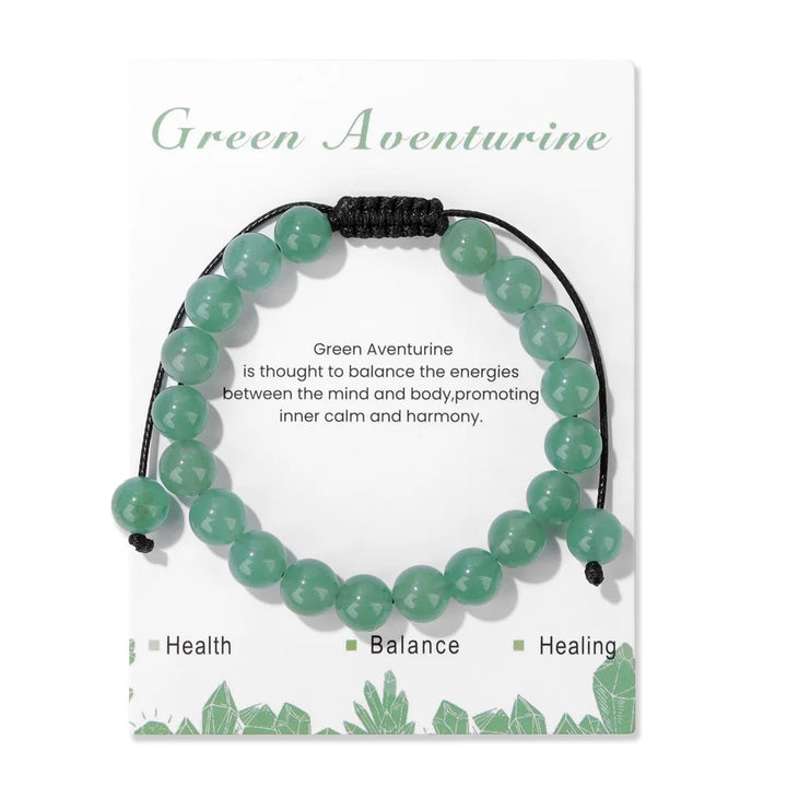 Adjustable Gemstone Bracelets with Card