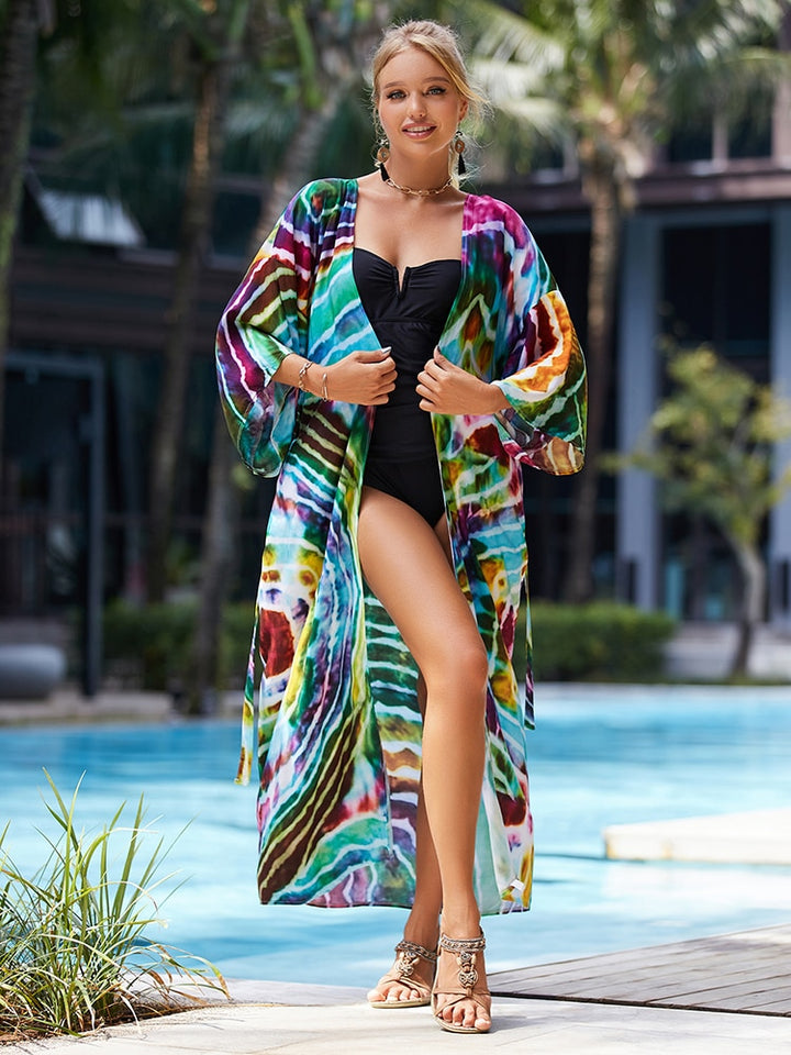 Bohemian Tie Dye Robe