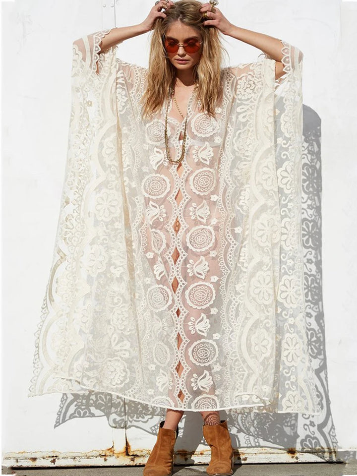 Flower Elegance Boho Cover up