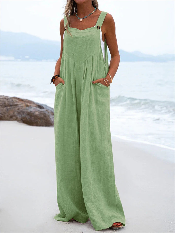 Wide Leg Long Romper Jumpsuit