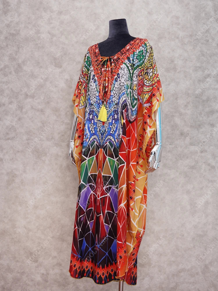 Plus Size Bohoemian Kimono Cover Ups