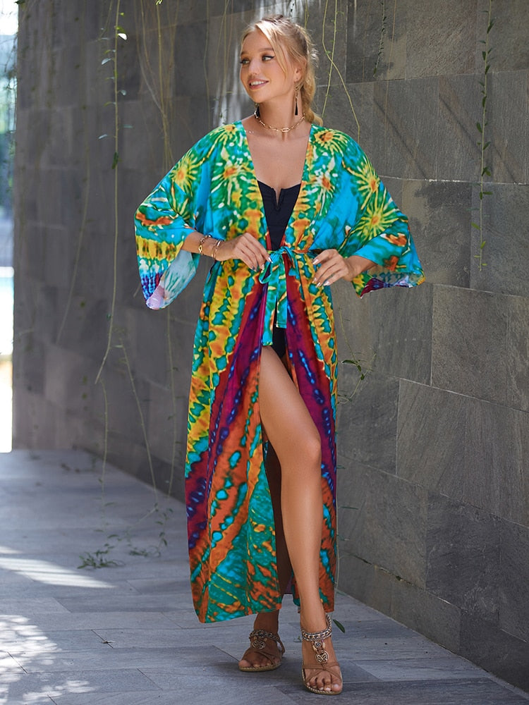 Bohemian Tie Dye Robe