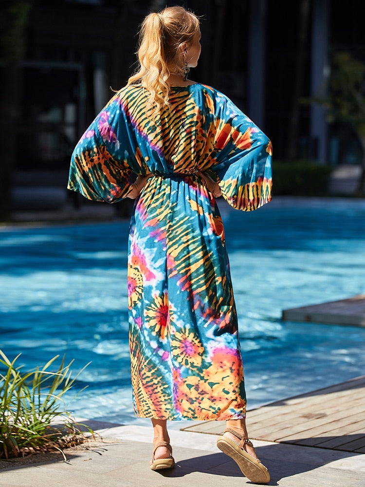 Bohemian Tie Dye Robe