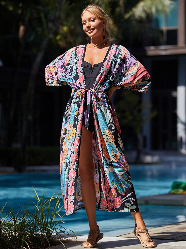 Bohemian Tie Dye Robe