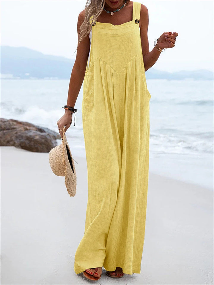 Wide Leg Long Romper Jumpsuit