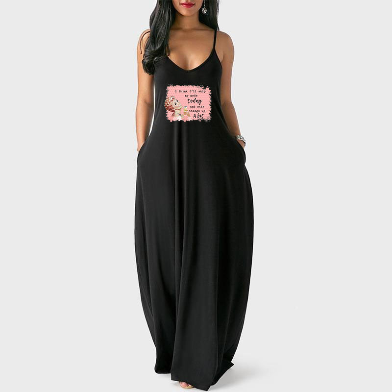 Skip My Meds Today Casual Maxi Dress