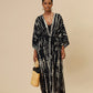 Plus Size Tie dye Striped Cover-ups
