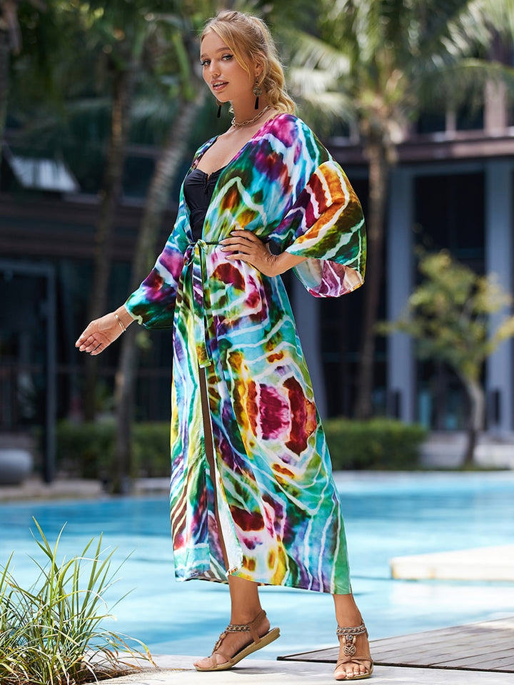 Bohemian Tie Dye Robe