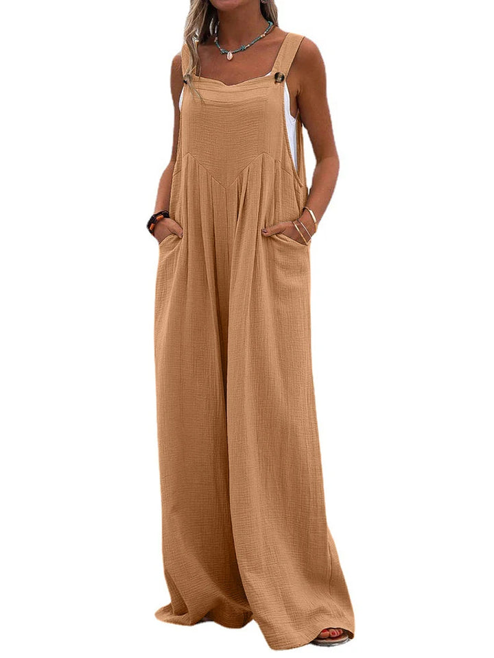 Wide Leg Long Romper Jumpsuit