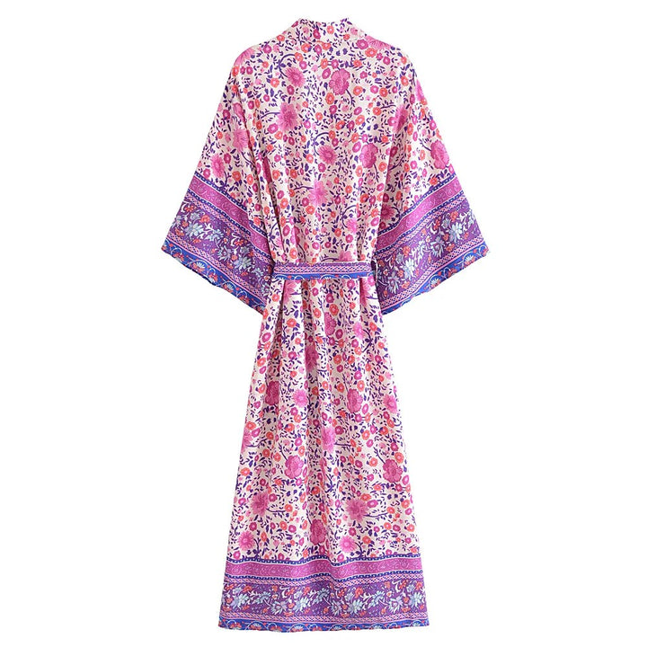 Soft Rose & Lavender Bohemian Kimono