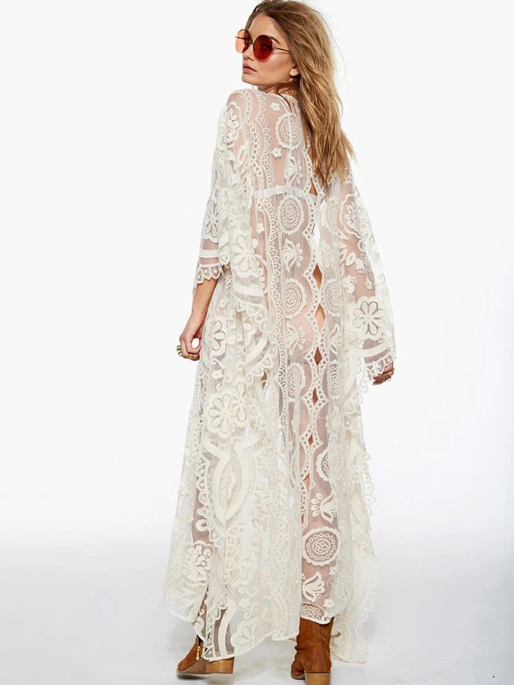 Flower Elegance Boho Cover up