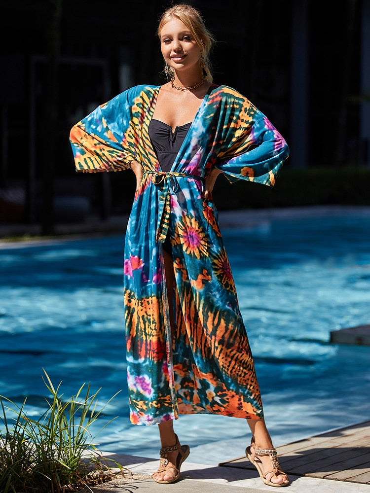 Bohemian Tie Dye Robe