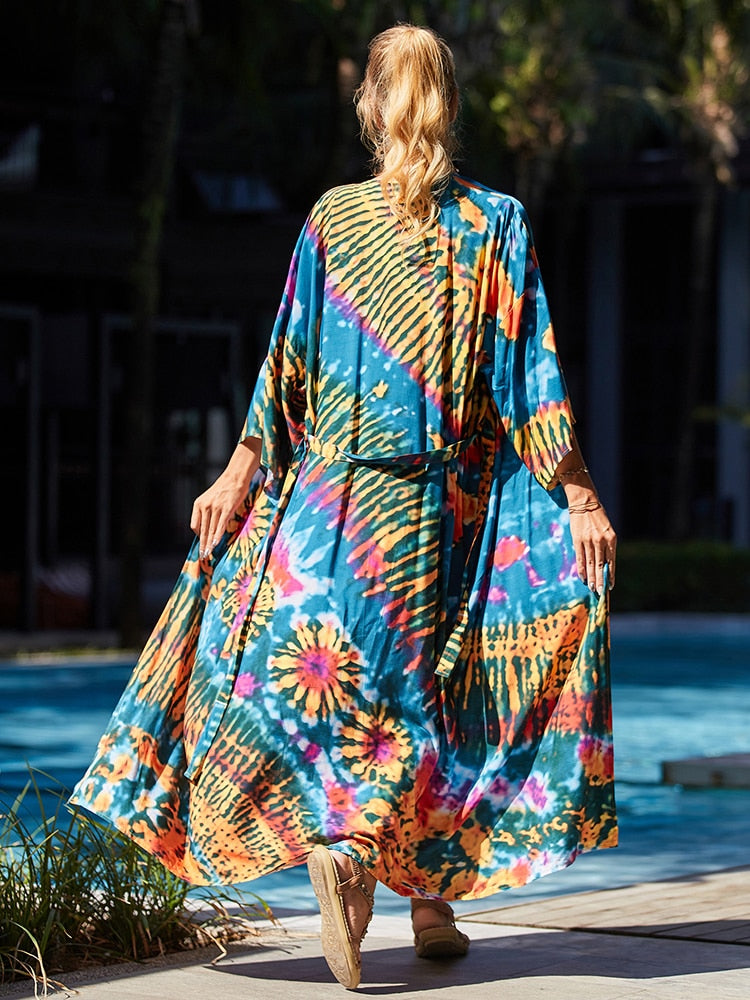 Bohemian Tie Dye Robe