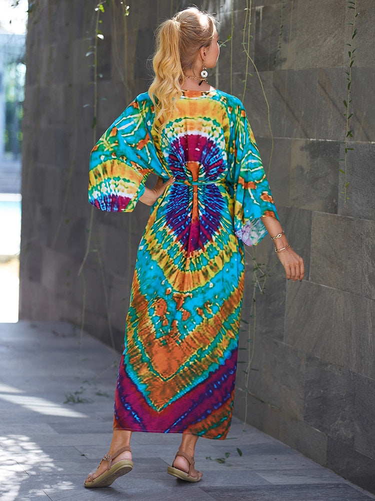 Bohemian Tie Dye Robe