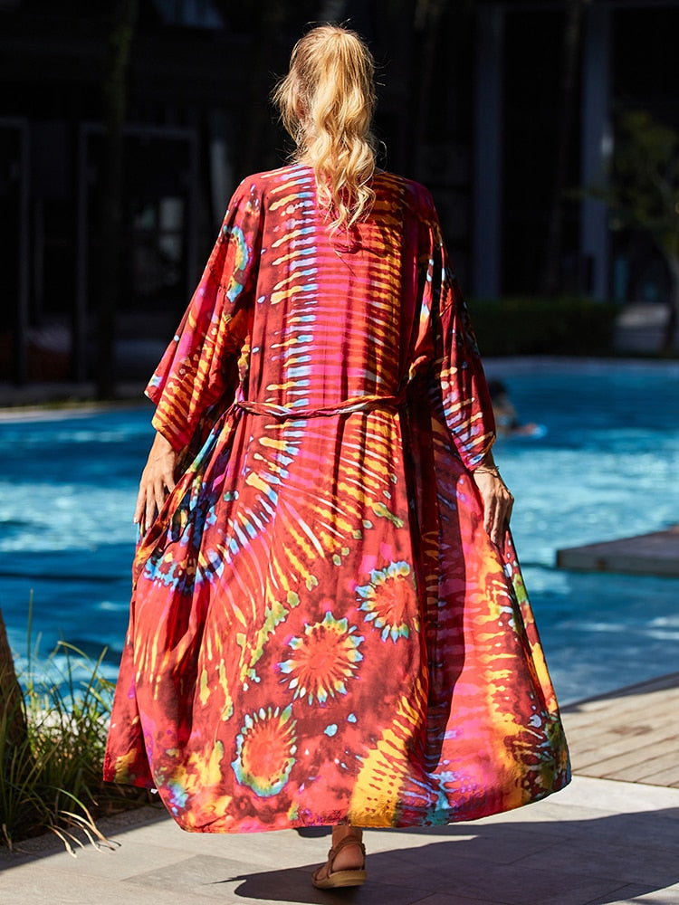 Bohemian Tie Dye Robe