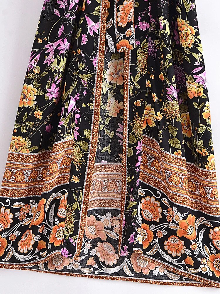 Bohemian Blossom Long Kimono