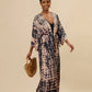 Plus Size Tie dye Striped Cover-ups
