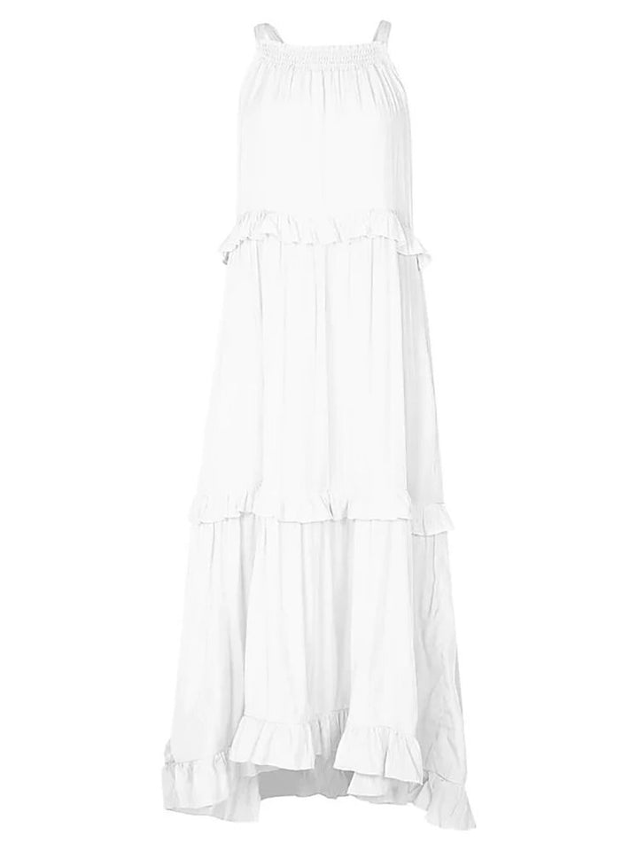 Bohemian Long Ruffle Dress