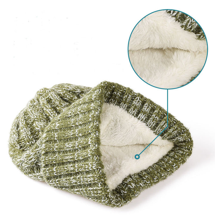 Unisex 3-Piece Knitted Hat, Scarf, and Gloves Set