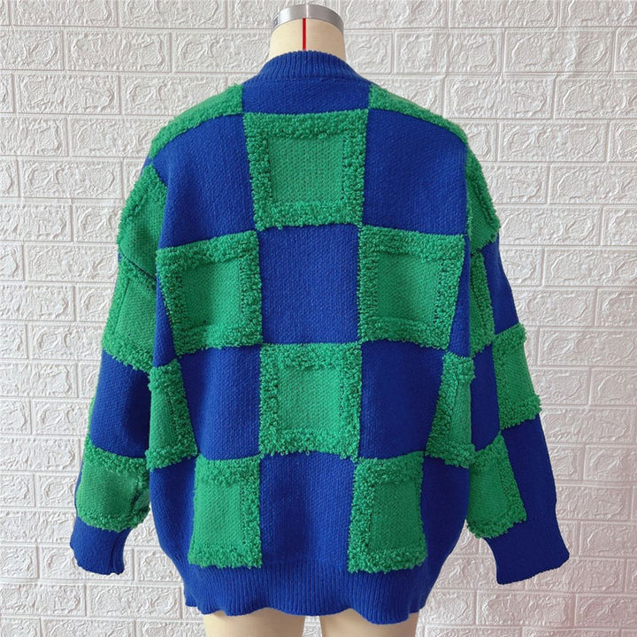 Colour Block Knitted Jumper