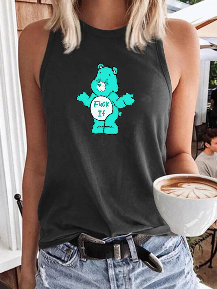 F*ck It Sweary Care Bear Tank Top