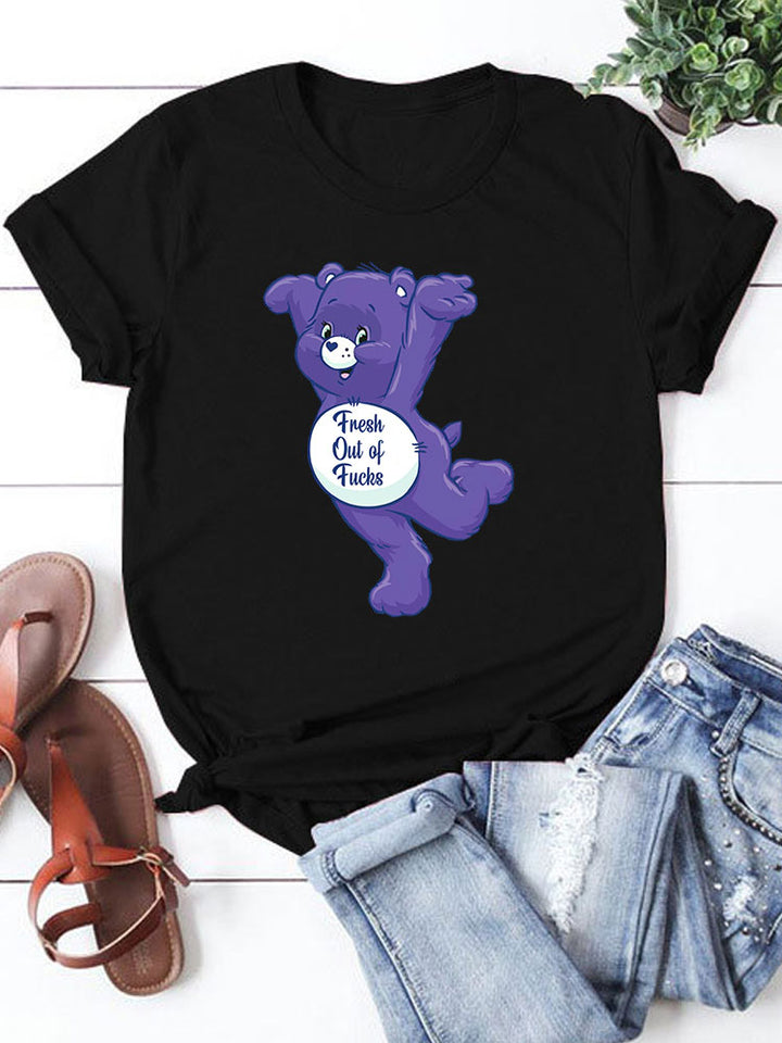 Sweary Care Bear T-shirts- Zero F*cks Given