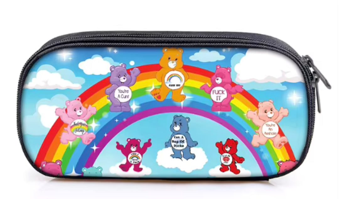 Rainbow Sweary Care Bear Cosmetic/Pencil Case