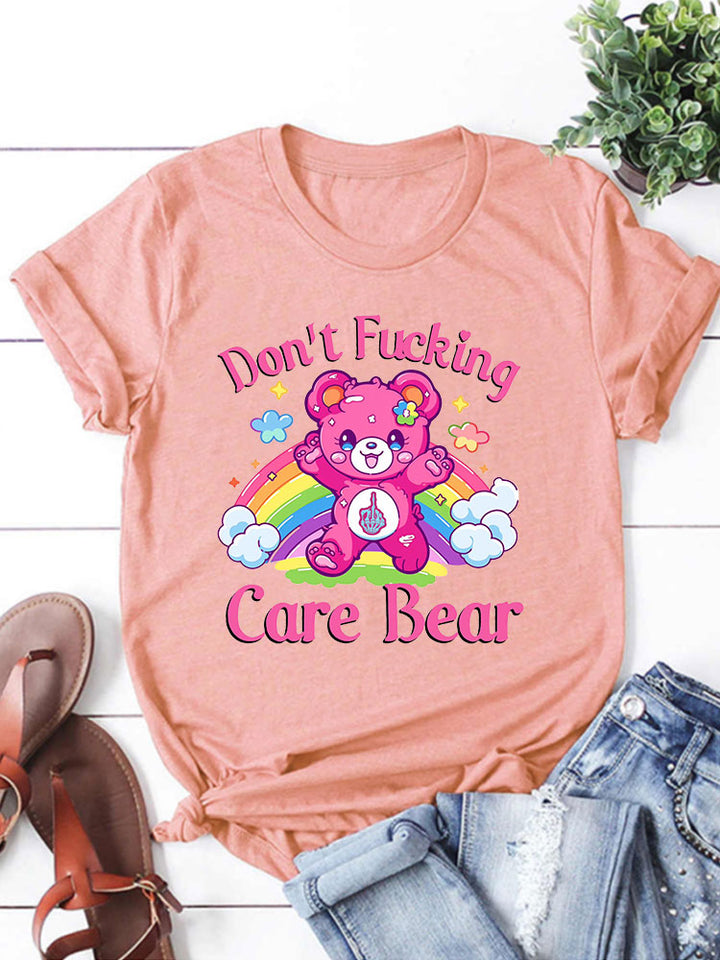 Sweary Care Bear T-Shirt- Don’t F*cking Care Bear