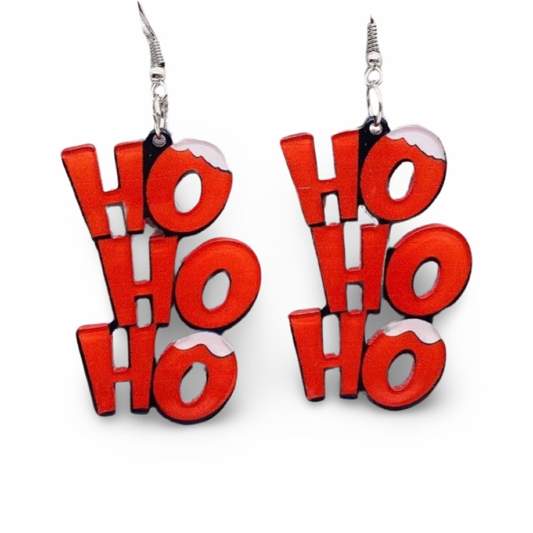 Ho Ho Ho Christmas Earrings
