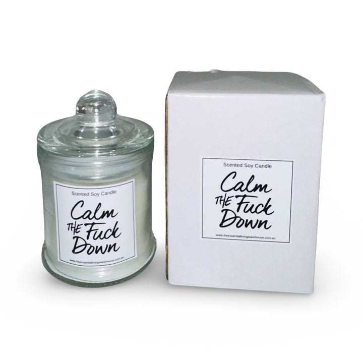 Calm the F*ck Down Small Soy Candle