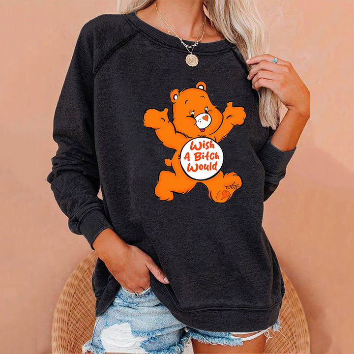 Sweary Care Bear Sweatshirts- Wish a B*tch Would