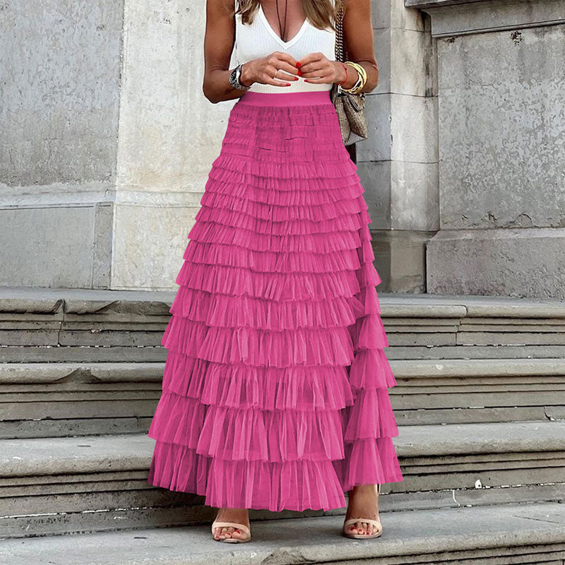 Boho Tiered Ruffle Skirt – The Essential Living Warehouse
