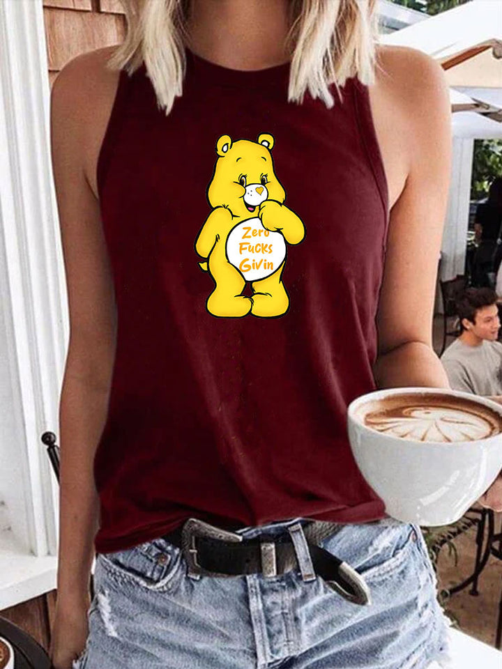 Zero F*cks Sweary Care Bear Tank Top