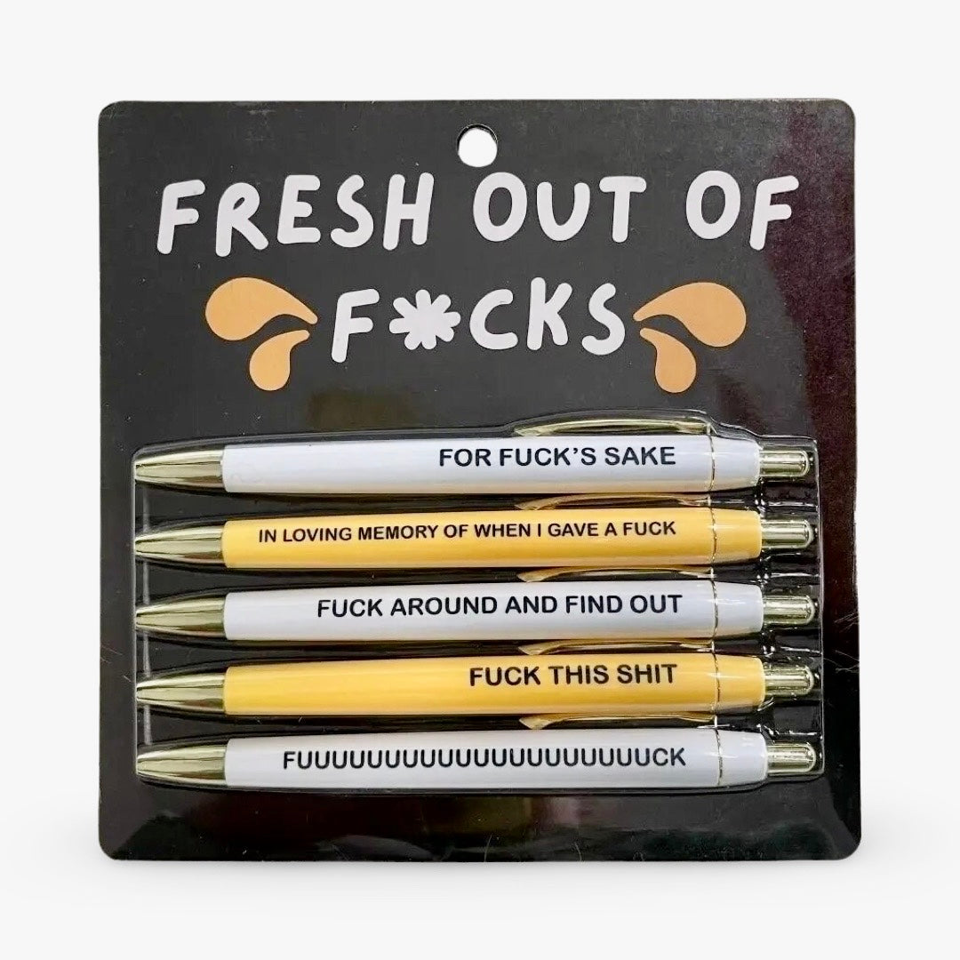 Fresh Out of F*cks Pen Set