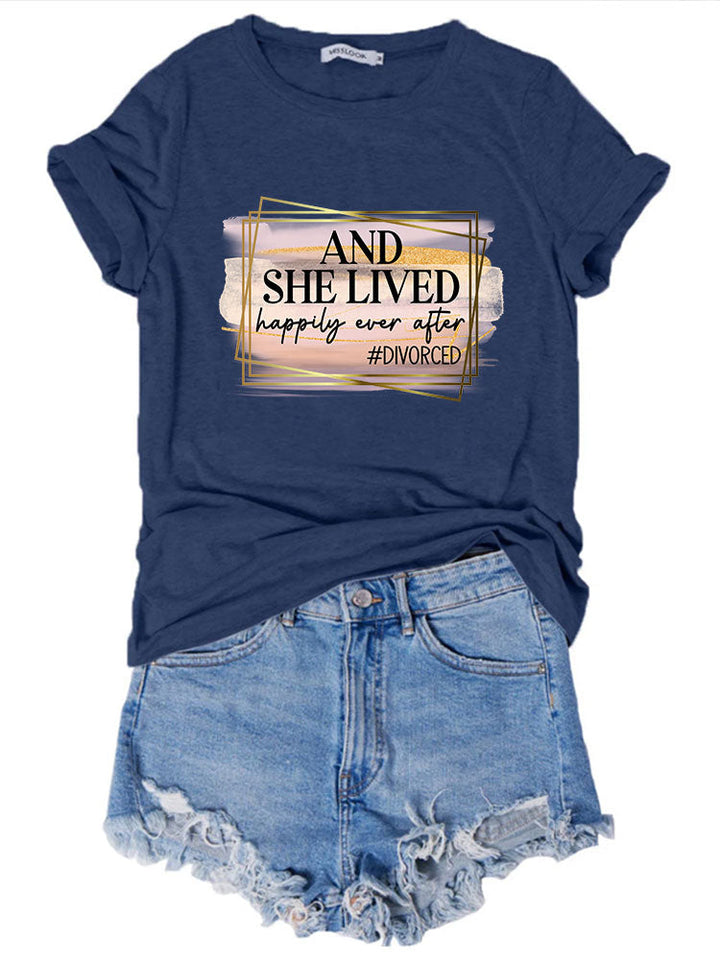 Happily Ever After Divorced T-shirts