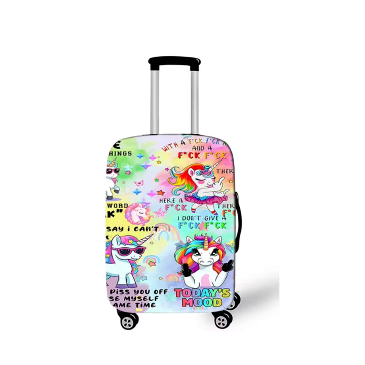 Sweary Unicorn Luggage Cover