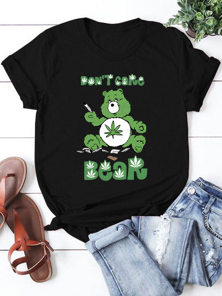 Sweary Care Bear T-Shirt- Weed