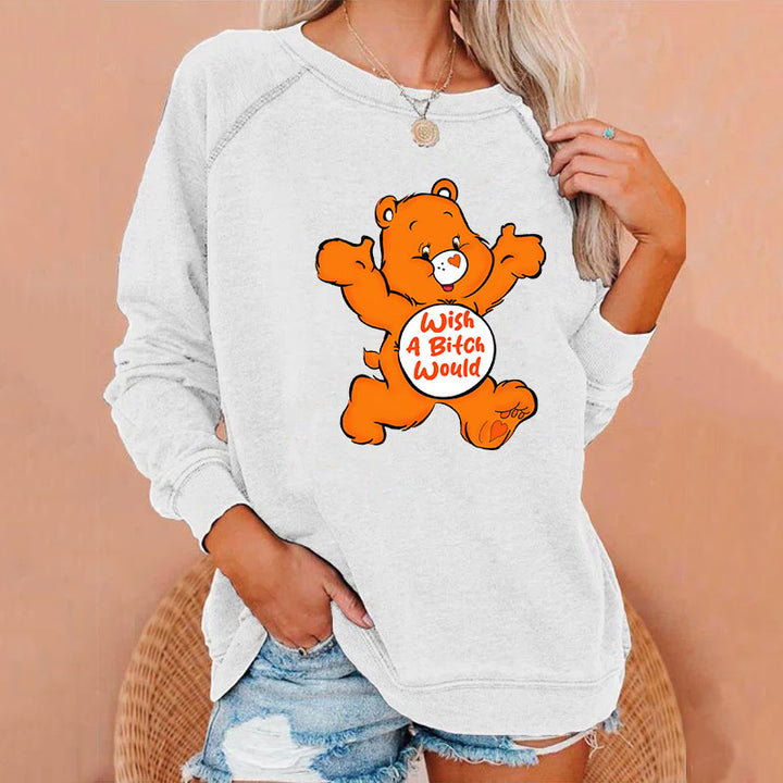 Sweary Care Bear Sweatshirts- Wish a B*tch Would