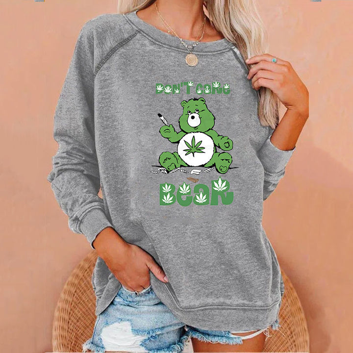 Sweary Care Bear Sweatshirts- Weed