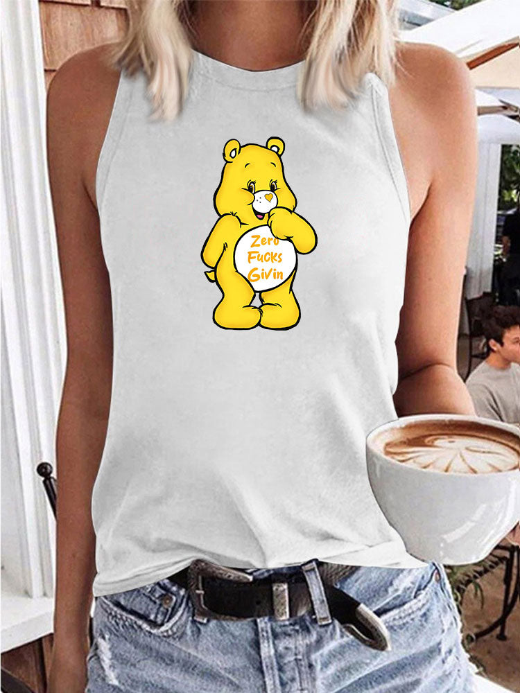 Zero F*cks Sweary Care Bear Tank Top