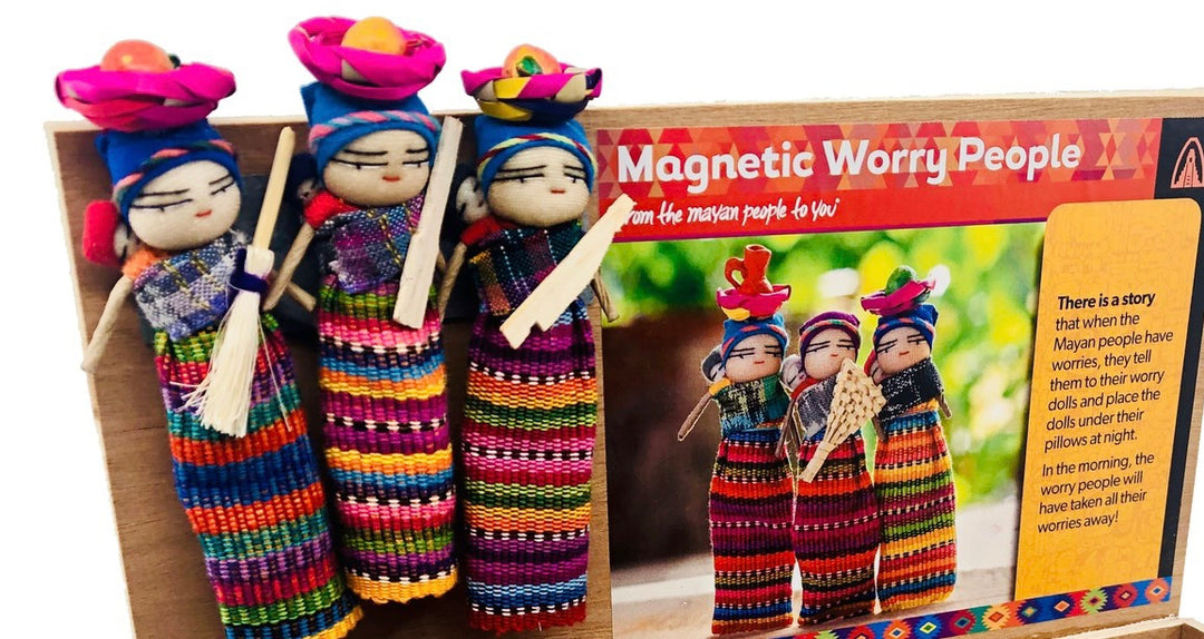 Guatemalan Worry Doll LARGE MAGNET