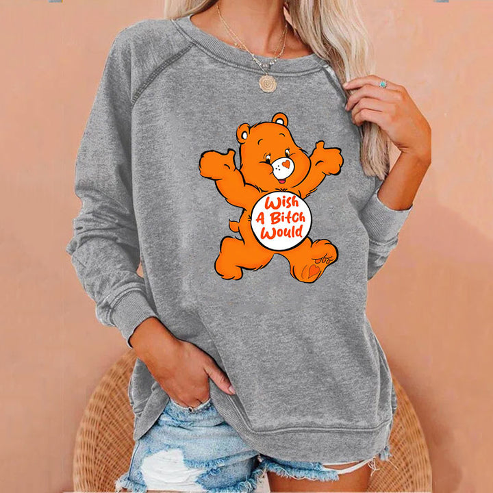 Sweary Care Bear Sweatshirts- Wish a B*tch Would