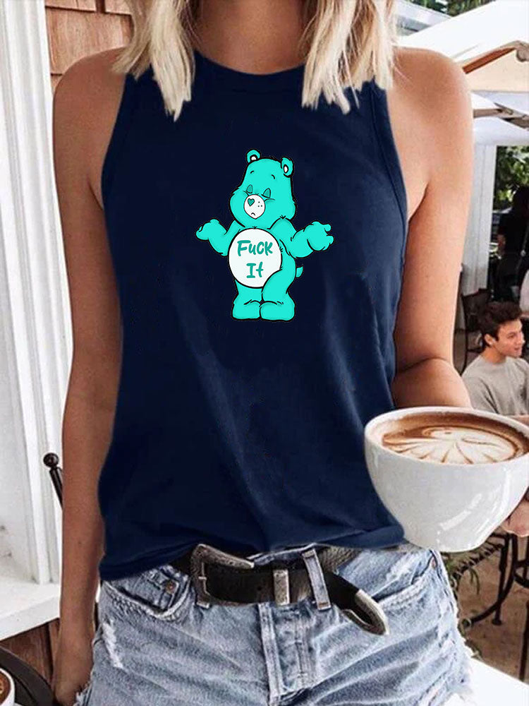 F*ck It Sweary Care Bear Tank Top