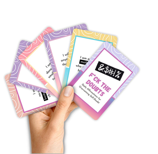 F*ck the Doubts Affirmation cards