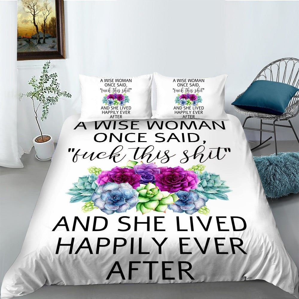 A Wise Woman … Doona Cover Set
