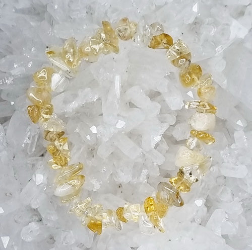 Citrine Crystal Chip Bracelet