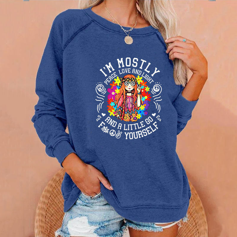 I’m mostly Peace Love & Light Sweatshirt