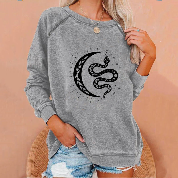 Serpent Crescent Moon Sweatshirts